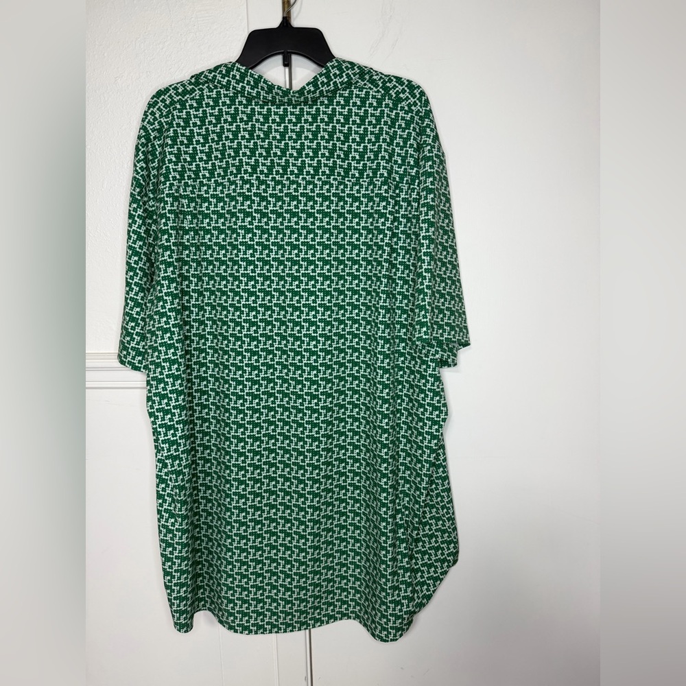 Shaquille O'Neal Green Floral Shirt 2XLT - Picture 3 of 6